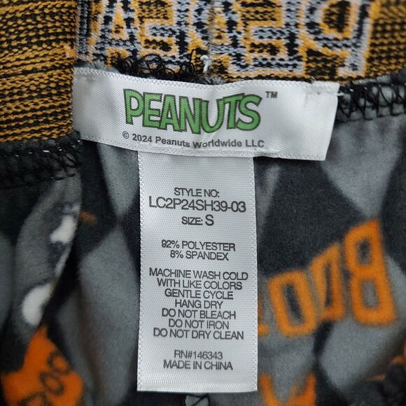 Peanuts Fleece Boxer Briefs Mens Small Orange Black Set of 2 Soft Underwear - Picture 8 of 10